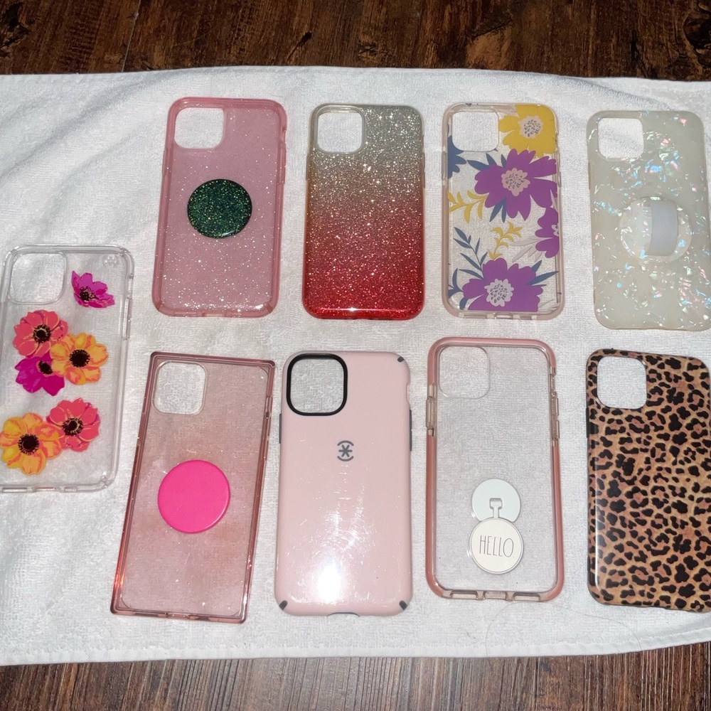 Lot of 9 iPhone 11 Pro phone cases